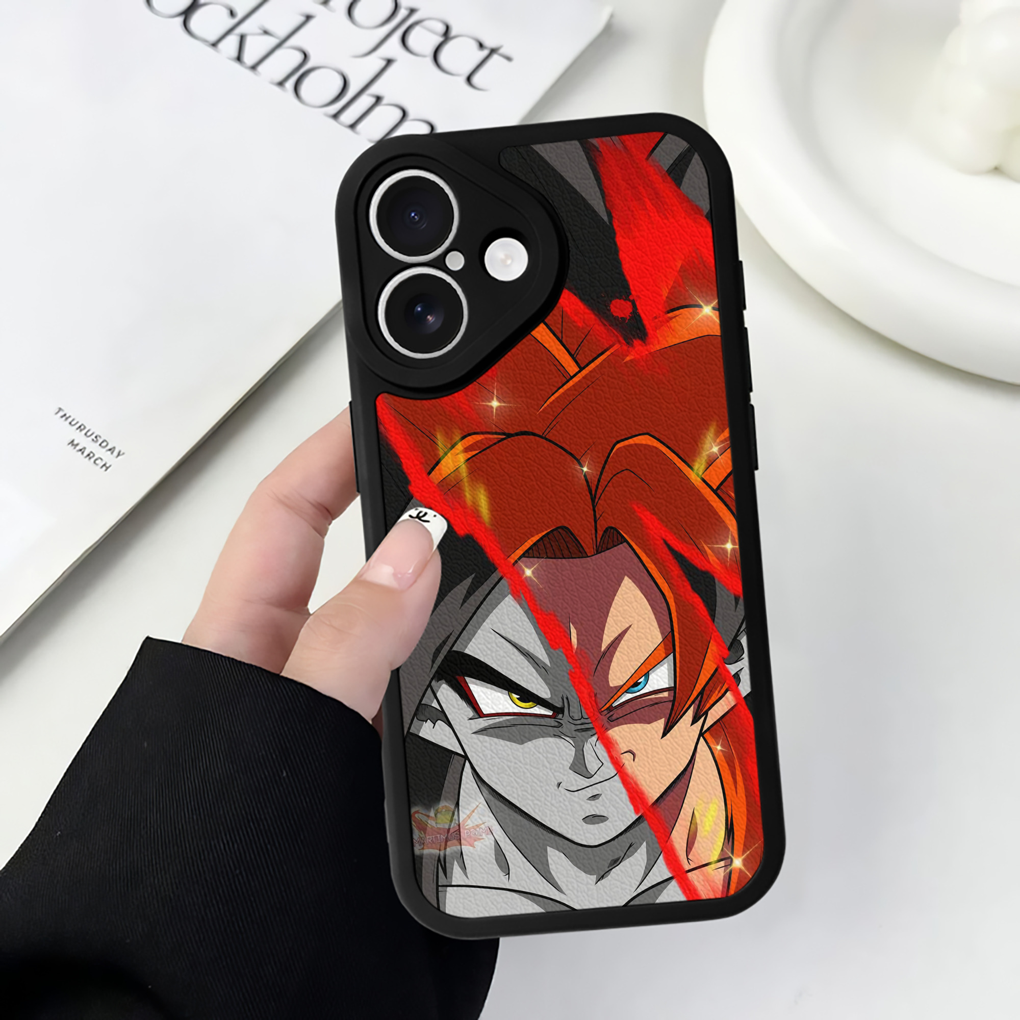 （画像用） ドラゴンボール DRAGON BALL 【iPhone 16シリーズ対応】シリコンスマホケース（レザー調） 材質：シリコン